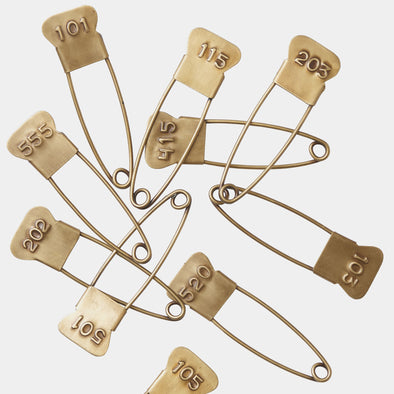 Brass Pin with Assorted Numbers - Mimoto Japanese Homewares & Design