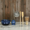 Blue Ceramic Matcha Bowl Whisk Set