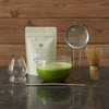 Glass Matcha Whisk Tool Set with  Ceremonial Grade Matcha Powder