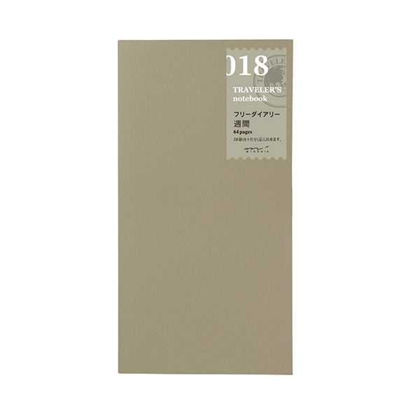 Traveler's Notebook 018 Large Free diary weekly - Mimoto Japanese Homewares & Design