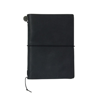 Traveler's Notebook Leather Passport Size Black - Mimoto Japanese Homewares & Design