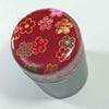 Lacquered Red Petal Sakura Tea Canister - Mimoto Japanese Homewares & Design