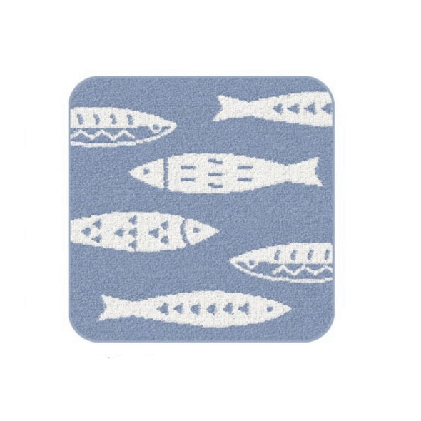 Imabari Cotton Hand Towel Fish Cornflower blue